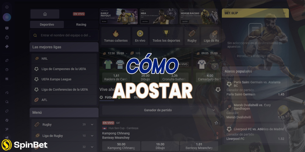 Spinbet no es solo un casino, sino también una plataforma conveniente para apuestas deportivas.