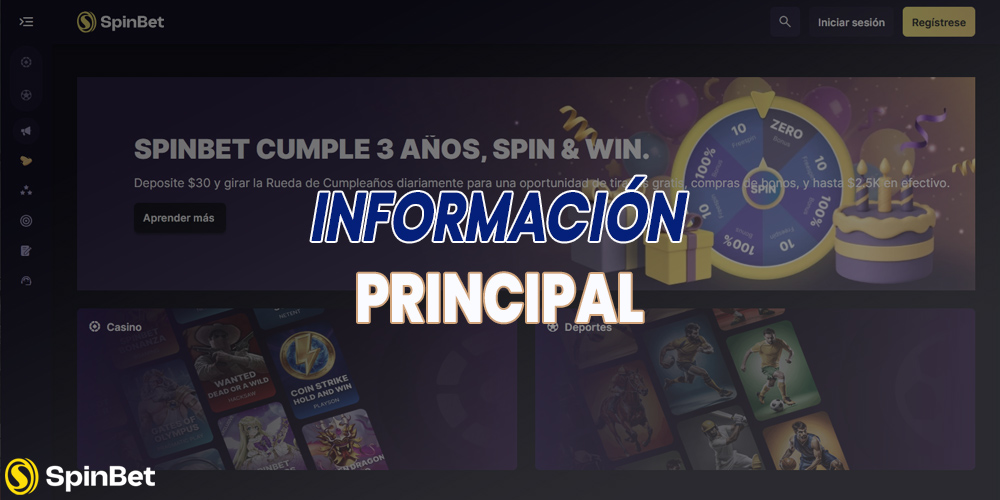Introducción a Spinbet MX Casino.